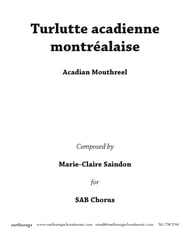 Turlutte acadienne montrealaise SAB choral sheet music cover Thumbnail